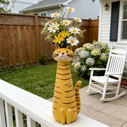 🐱🌷 Playful Cat Vase Collection for Creative Homes