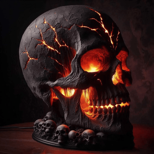 🕯️☠️ Gothic Skull Light – The Ultimate Statement Lamp for Dark Academia & Alternative Décor