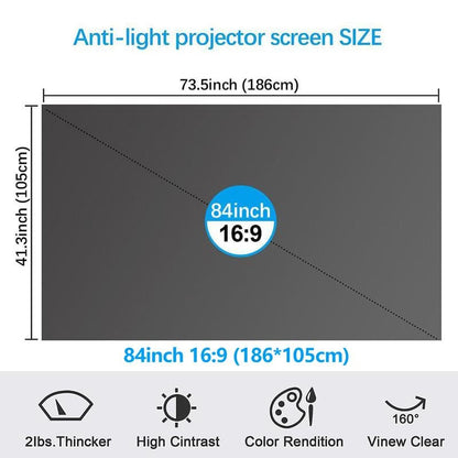 ⚡Hot Sales 69% OFF🔥Anti-Light 4K Projector Screen (16:9)🎥✨