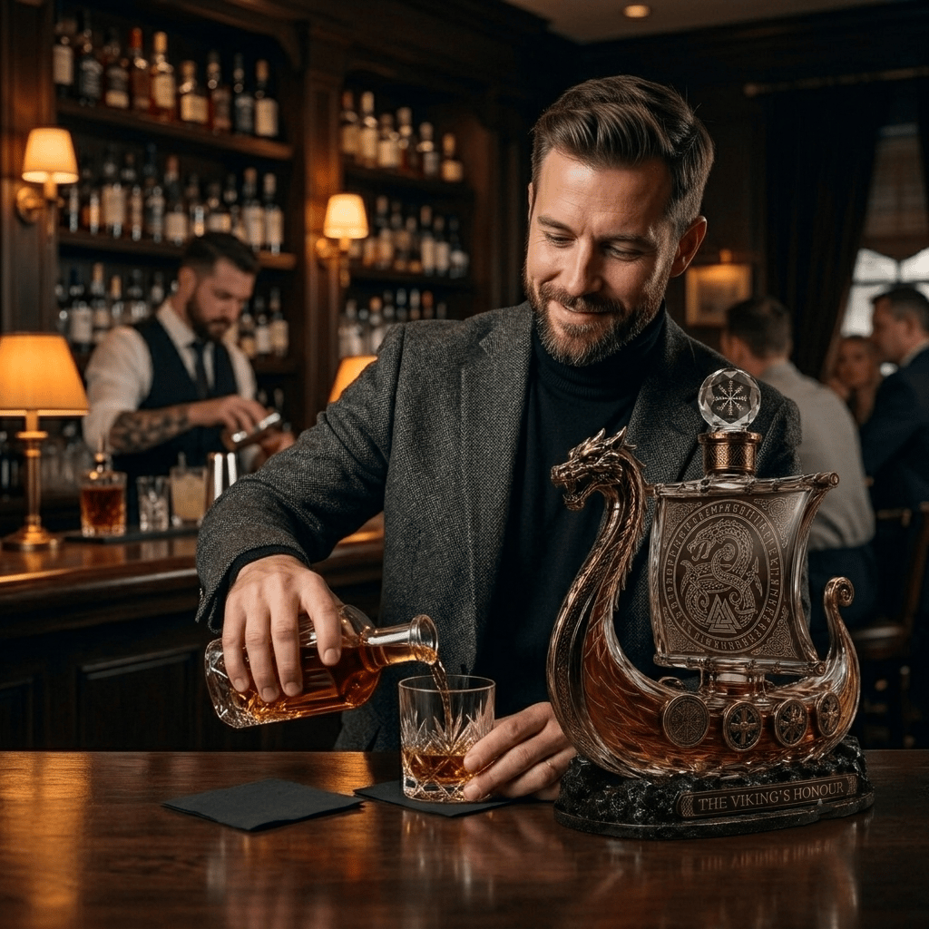 ⚔️ The Viking's Honour - Limited Edition Crystal Whiskey Decanter