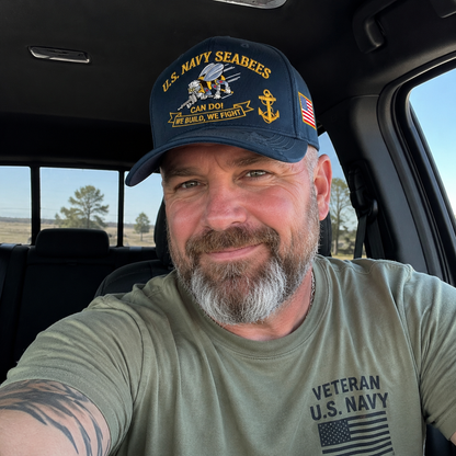 ⚓️🇺🇸 Last Day Promo: 69% OFF 🐝 US Navy Seabees "Can Do!" Tribute Cap
