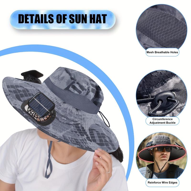 🌞🤠Ultralight Solar Fan Sun Hat – ✨Lighter Than a Baseball! ⚾(📦Buy 2 Free Shipping)