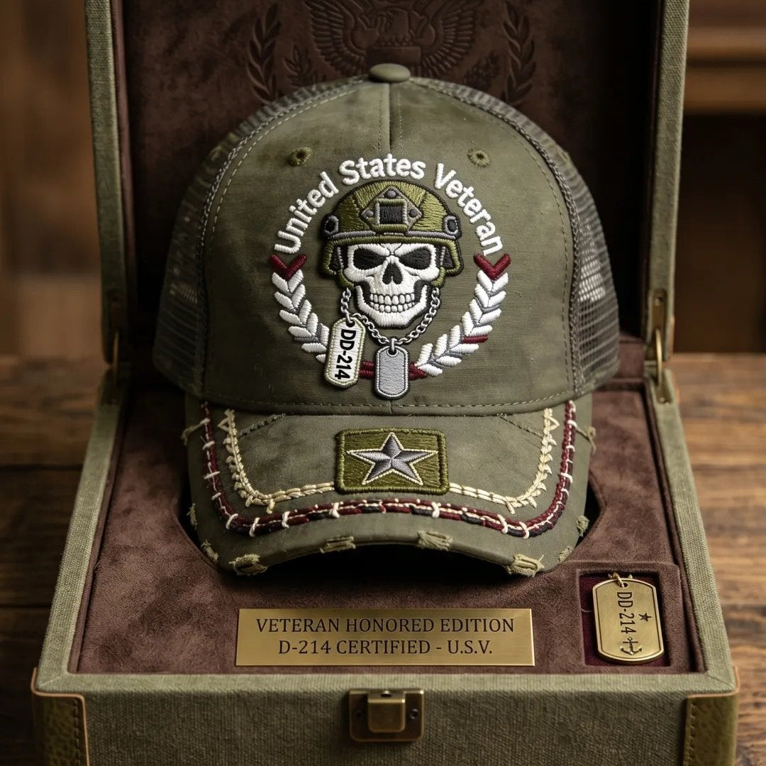 Last Day 49% OFF🔥DD-214 United States Veteran Cap – Embroidered Edition