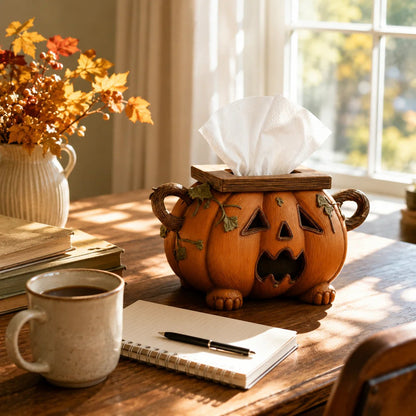 Pumpkin Halloween Tissue Box Cover