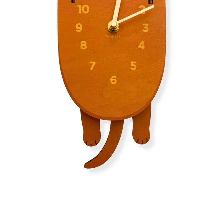 Swing Tail Dachshund Wooden Wall Clock 🐶
