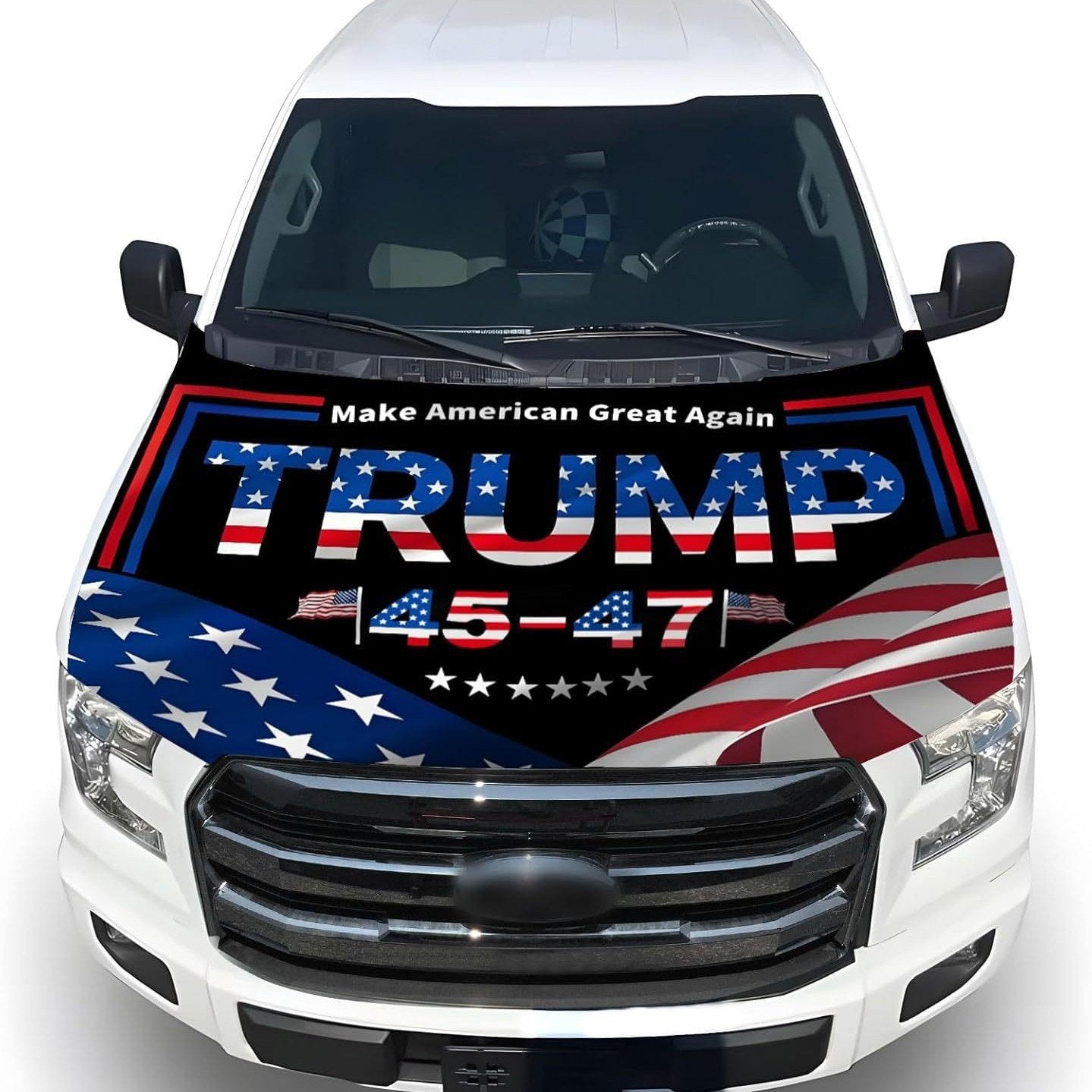 🎉4th Of July Flash Sale 65K+🔥American Car Hood Flag🦅No Glue No Tools🚗 Install in 1 Minute