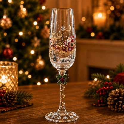 🎁Christmas Magic Champagne Glass Collection✨