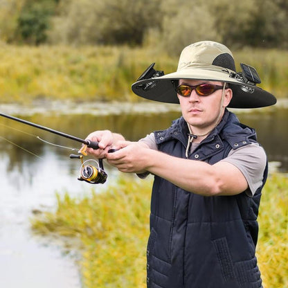 🌞🤠Ultralight Solar Fan Sun Hat – ✨Lighter Than a Baseball! ⚾(📦Buy 2 Free Shipping)