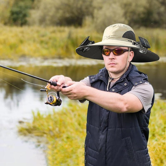 🌞🤠Ultralight Solar Fan Sun Hat – ✨Lighter Than a Baseball! ⚾(📦Buy 2 Free Shipping)