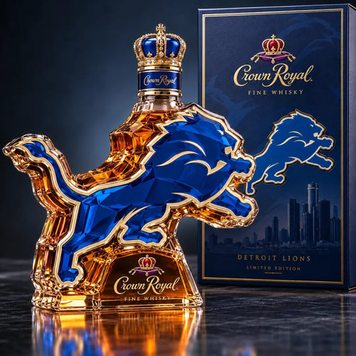 Crown Royal Lions Whiskey Bottle