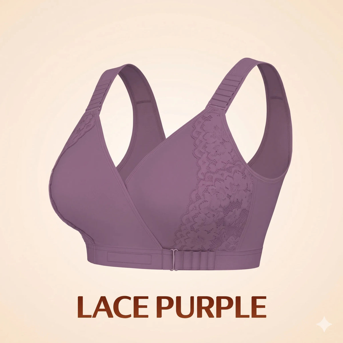 EaseWrap™ Front-Closure Wireless Comfort Bra – Adjustable Straps & Gentle Support