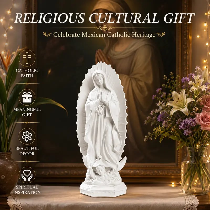 🙏✨Blessed Virgin Mary Rosary Holder Statue
