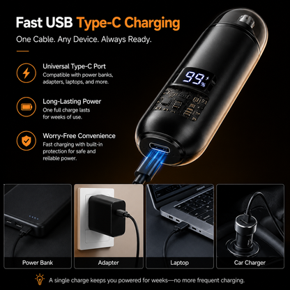 👃 Smart Electric Nose Hair Trimmer |  Painless Grooming & Waterproof Design | Perfect Personal Care Gift 🎄✨