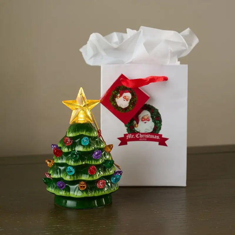 Mini Light-Up Christmas Tree Ornament