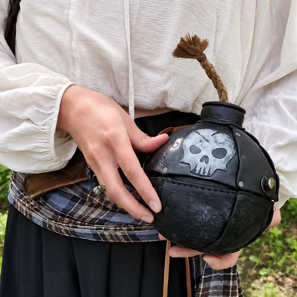 Gothic Pirate Skull Crossbody Bag