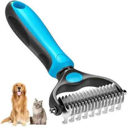 😻🐕Professional Double-Sided Pet Grooming Rake