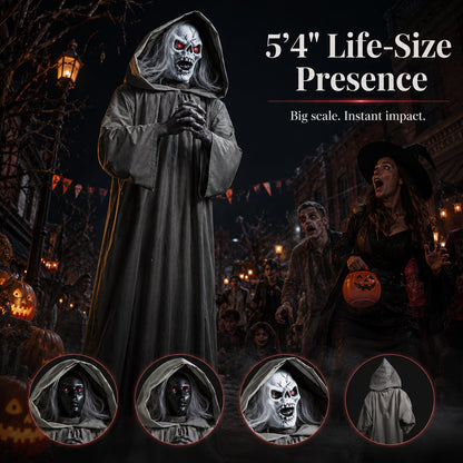 Halloween Animated Jumping Scare Ghost – Motion-Activated Haunted House Prop