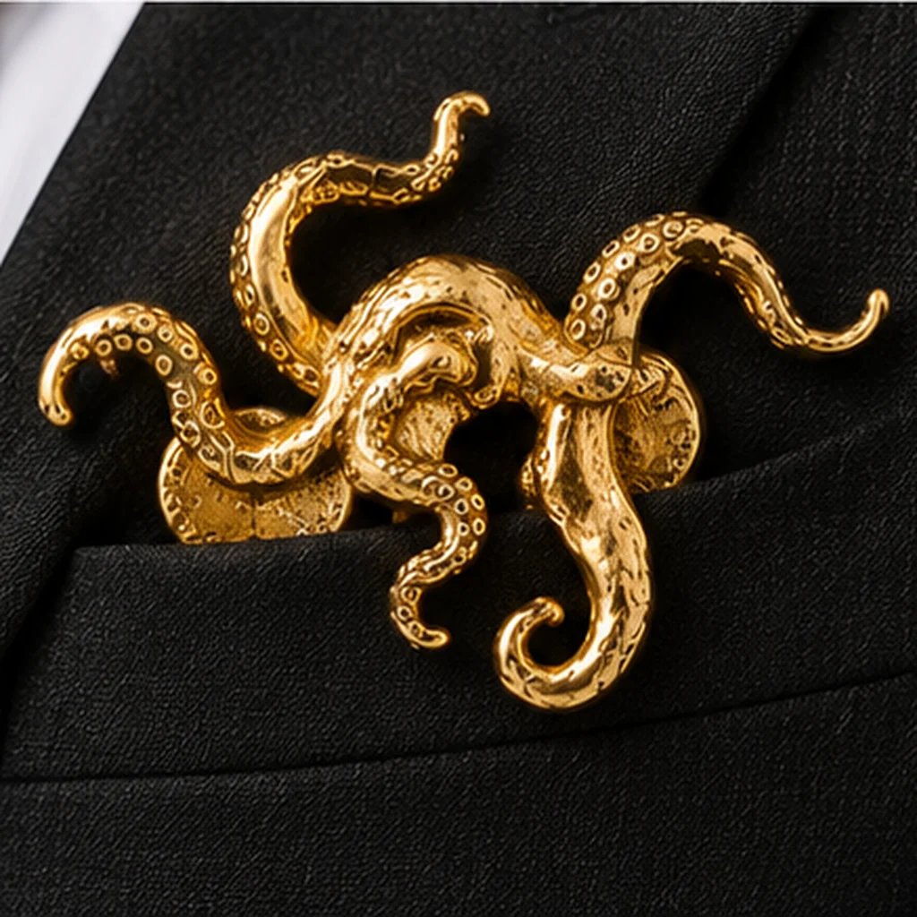 🦁✨ Luxury Sculpted Animal Brooch – Premium Statement Piece for Suits & Blazers