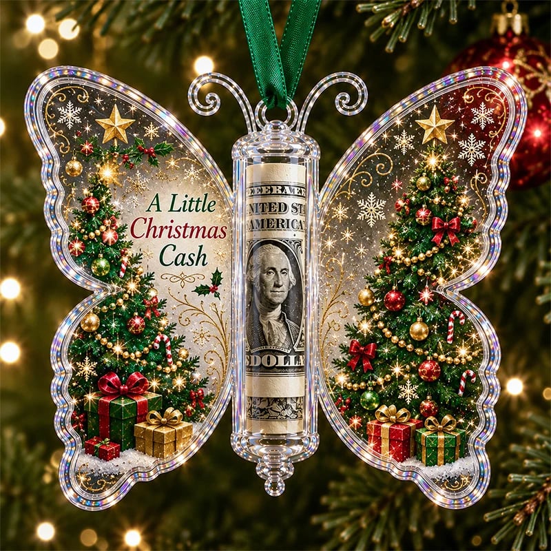 Christmas cash ornament design