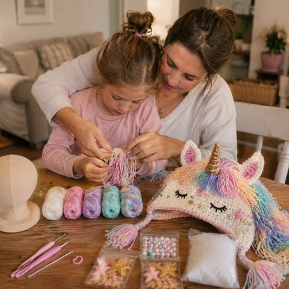Fantasy Hood Hat DIY Crochet Kit – Create Your Own Magical Wearable Character Hat🎁Beginner Friendly