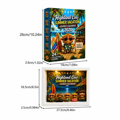 🎁Last Day 50% OFF -Highland Cow Summer Vacation Advent Calendar 2026