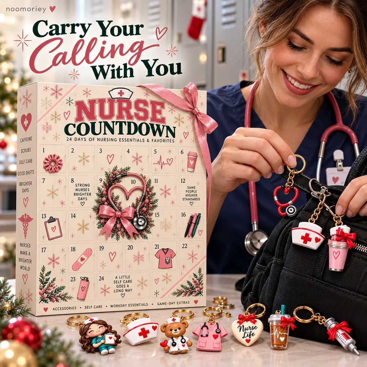 🎄🩺 24 Days of Nurse Christmas Surprises – A Different Healthcare-Inspired Design Behind Every Door