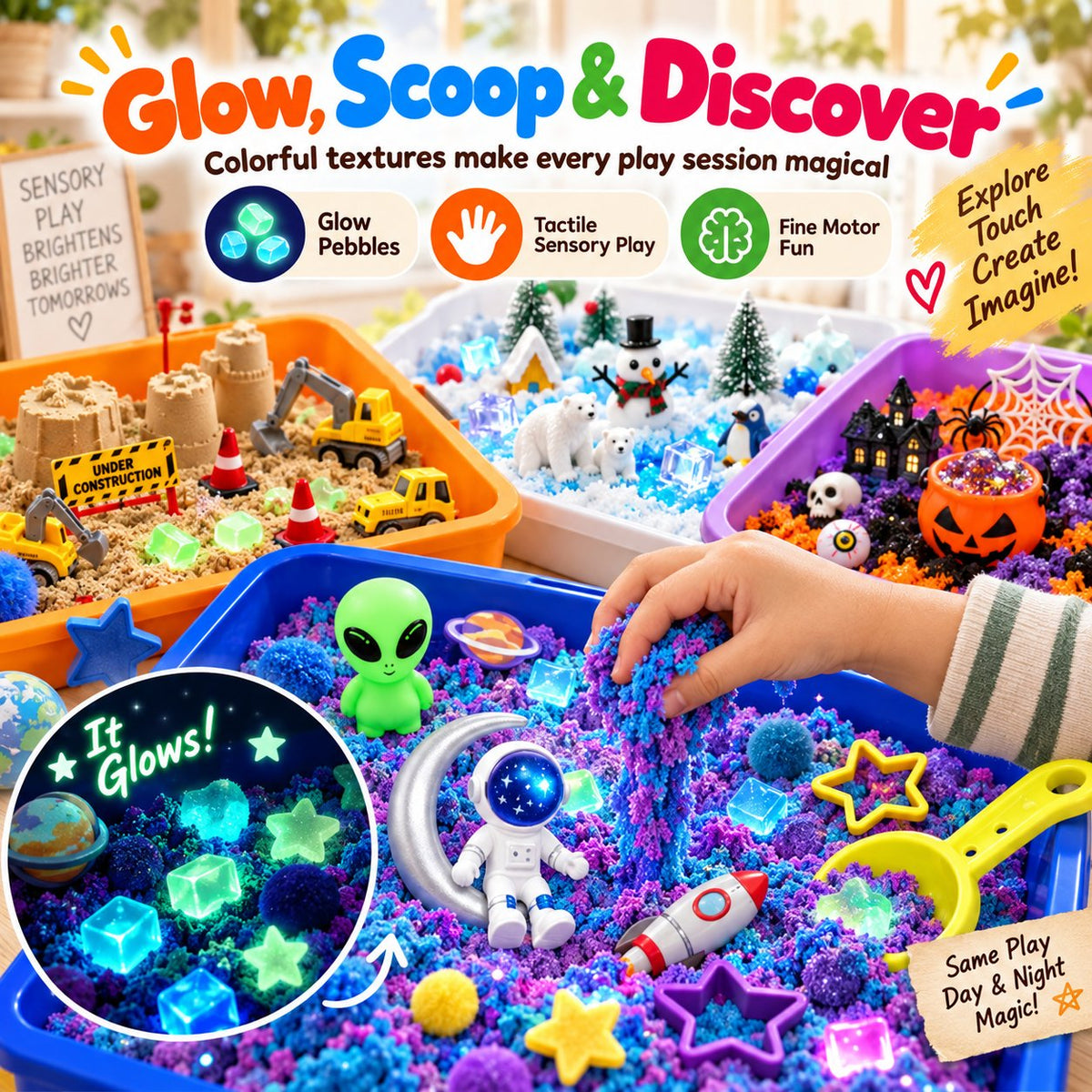 🚧🧸 Little Builder Sensory Adventure Box – Construction-Themed Hands-On Play Set
