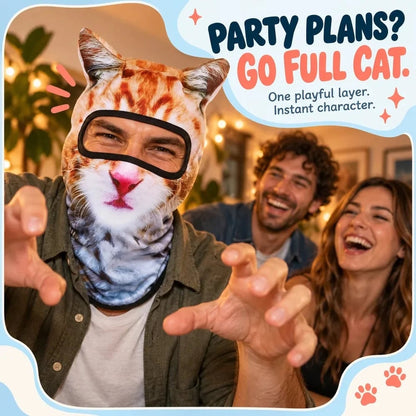 3D Cat Ski Balaclava Face Mask with Ears Animal Mask