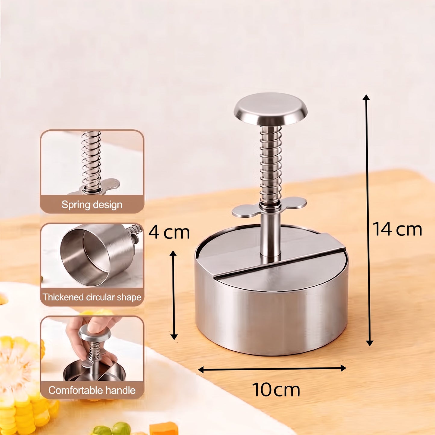 🍔✨ Stainless Steel Burger Press | How to Easily Make Perfect, Even Burger Patties