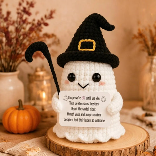 👻🖤Halloween Buddy – Handmade Crochet Encouragement Gift That Brings Smiles All Season🎁