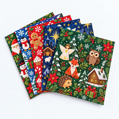 🎄Beginner-Friendly 3D Christmas Paper Craft Kit | Easy Layered DIY Holiday Decoration ✨