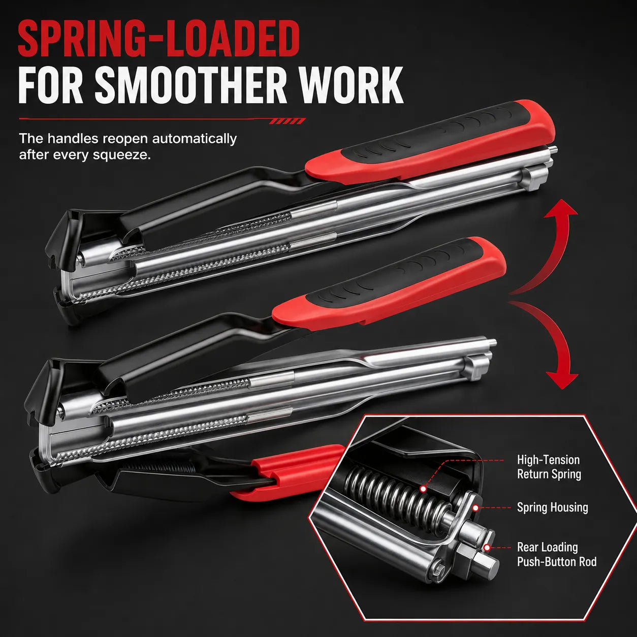 🔧⚡ Rapid-Feed C-Clip Fastening Pliers – One-Hand Auto-Feed Tool for Fences, Cages & Repairs