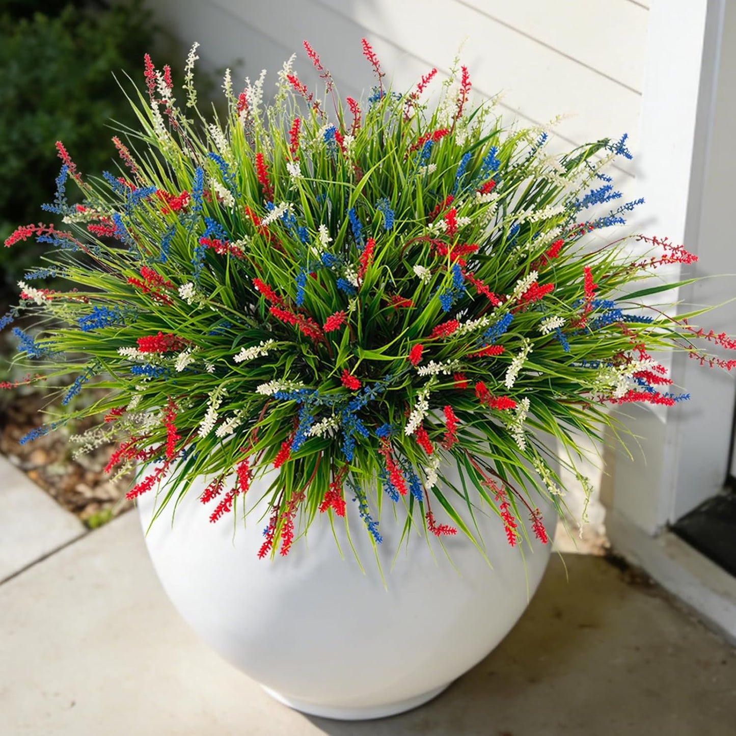 🌿 3 Bundles UV-Resistant Faux Monkey Grass – Lush Greenery Without the Maintenance