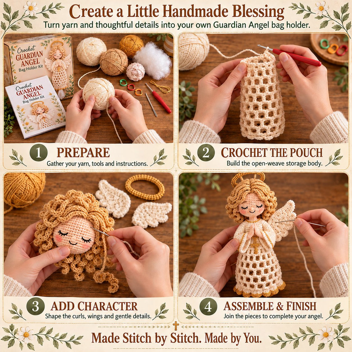 ✝️🙏Blessed Home Crochet Bag Holder Collection ✨🧶