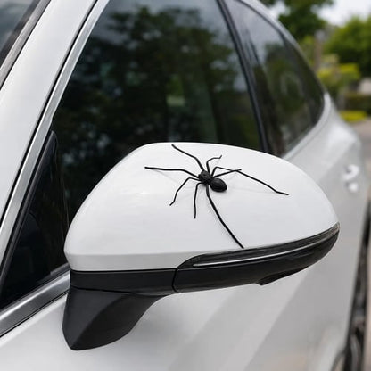 Magnetic Spider Car Decorations & Removable Prank Stickers