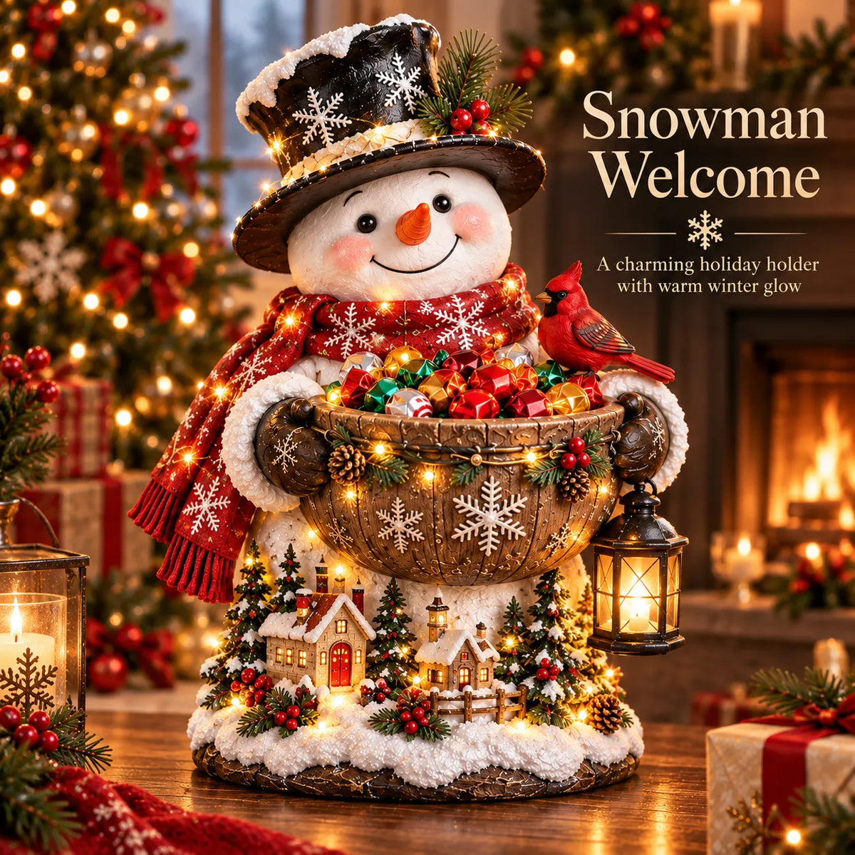 Lighted Christmas Candy Bowl Collection – 5 Festive Holiday Designs