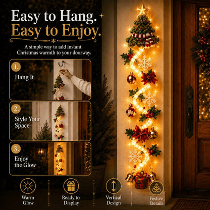 MerryCascade™ Glowing Christmas Door Hanger