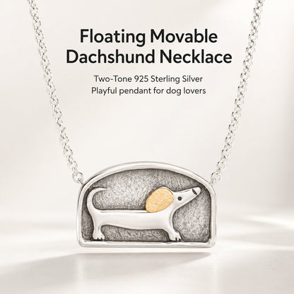 🐾Floating Dachshund Moving Necklace
