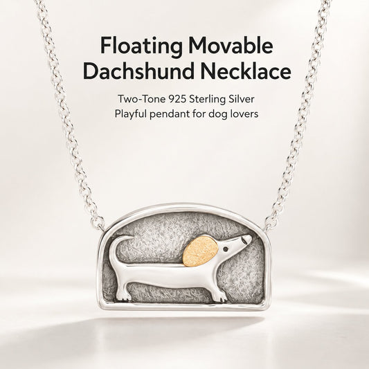 🐾Floating Dachshund Moving Necklace
