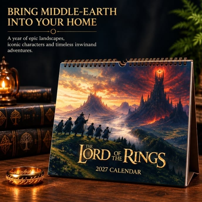 🧝📅 The Lord of the Rings 2027 Wall Calendar