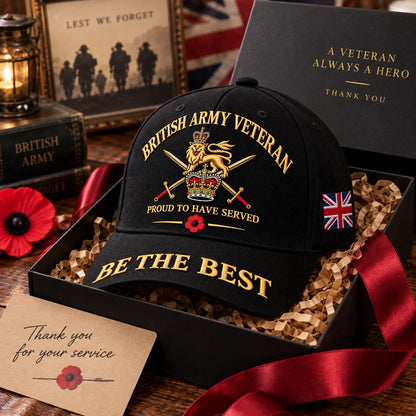 🎖️🇬🇧 Proud to Have Served Veteran Cap – A Timeless Tribute to British Military Service