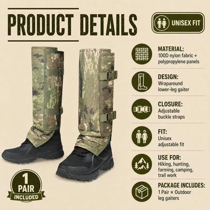 🦾Heavy-Duty Armored Leg Gaiters & Gardening Shin Guards
