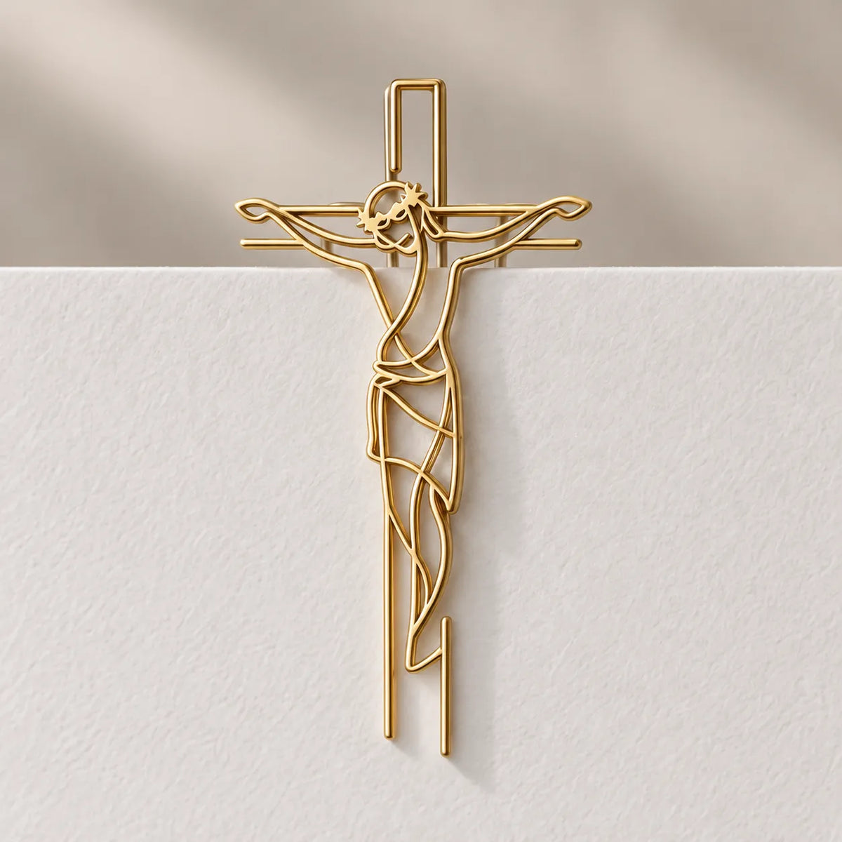 ✝Faith-Inspired Gold Paper Clips — Meaningful Christian Bookmarks