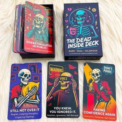 💀The Dead Inside Deck — 54 Cards of Skeletal Divination for the Emotionally Unstable | Spiritually Exhausted & Humorfully Unhealed