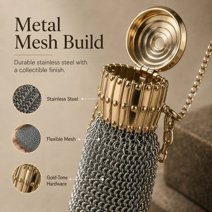 💰Vintage-Inspired Metal Mesh Coin Purse – Expandable Stainless Steel Pocket Wallet & Collectible Gift
