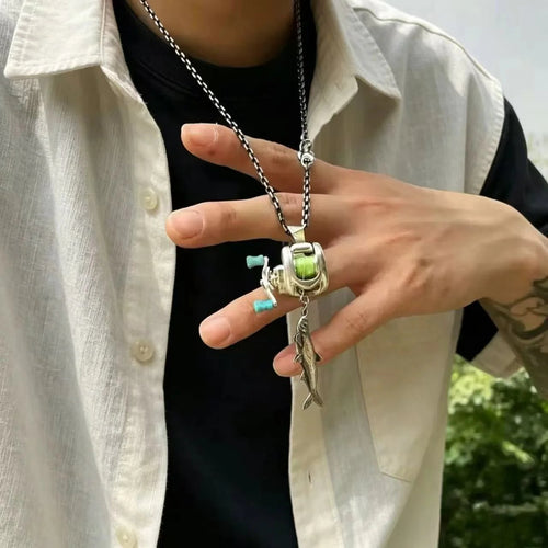 🔥 2026 New Arrival: Creative Mini Alloy Lure Pendant Necklace
