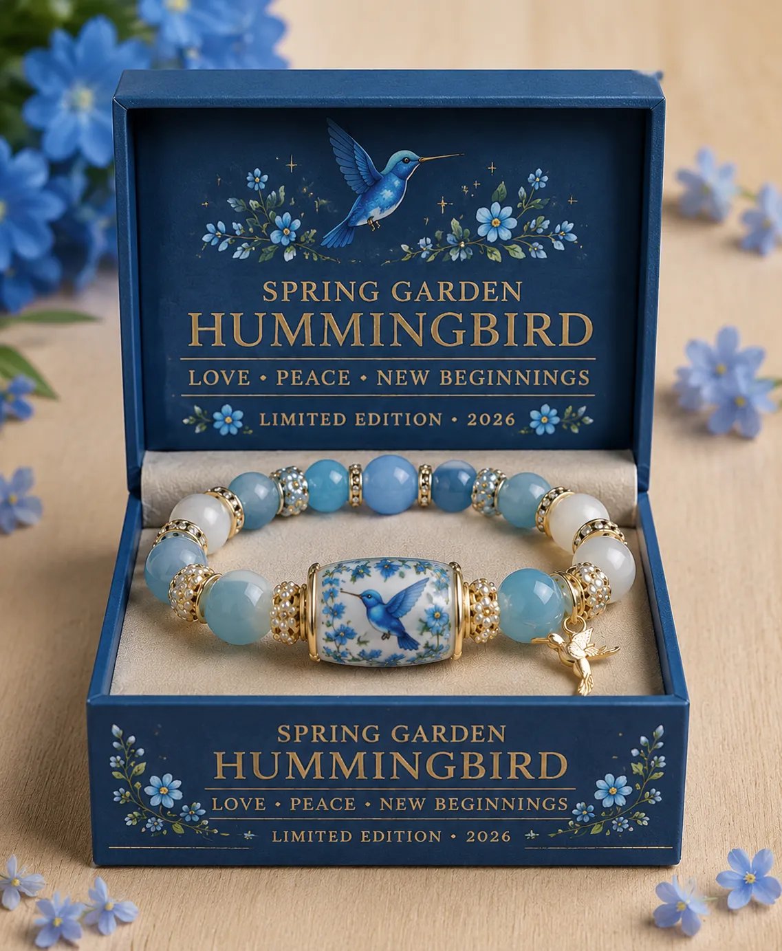 🌿 Love, Peace & Spring Blessings 💖 | 2026 Limited Edition Bracelet - Limited stock