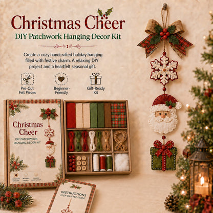 🔥Last Day 49% OFF - ✨🧵 DIY Patchwork Hanging Decor Kit | A Heartfelt Handmade Decoration Full of Love & Memories