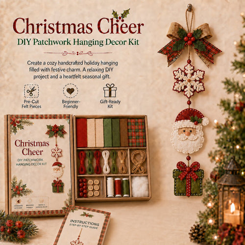 🔥Last Day 49% OFF - ✨🧵 DIY Patchwork Hanging Decor Kit | A Heartfelt Handmade Decoration Full of Love & Memories