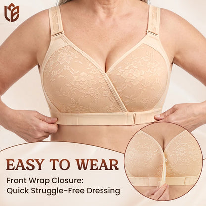 LoraEase - Easy-on Front Wrap Everyday Bra